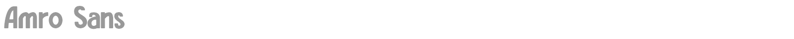 Amro Sans font preview